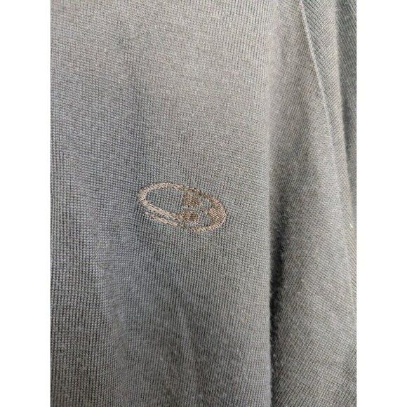 Icebreaker Sport Merino Wool Mens XL 1/4 Zip Pullover Sweater Top Brown Striped - Picture 4 of 10